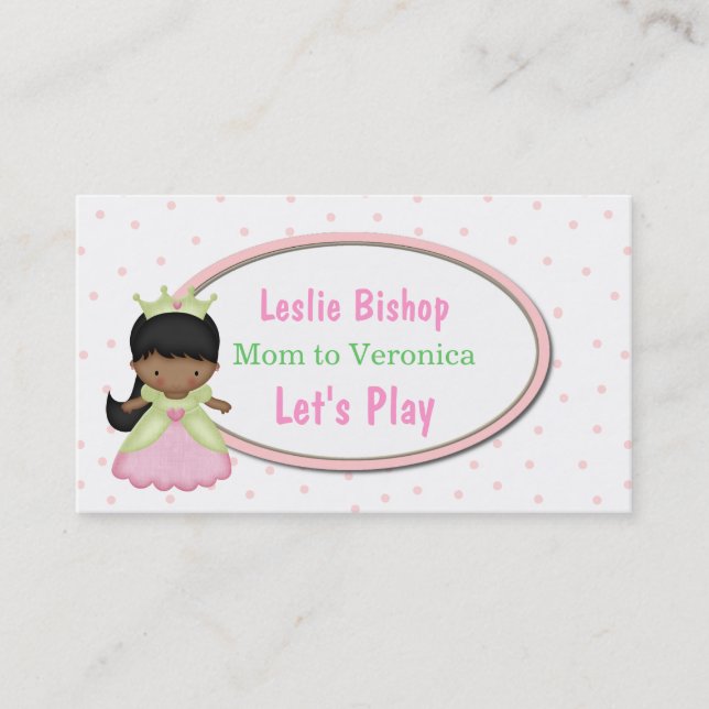 Little Princess Mommy Play Date Card (Front)
