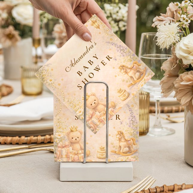 Little Princess Moon Baby Shower Napkins (Creator Uploaded)