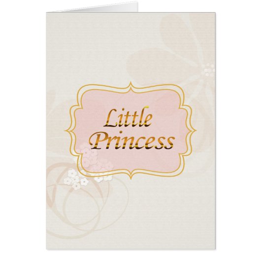 Little Princess Name Tag Cards (Front)