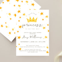 Little Princess On The Way Boho Stars Baby Shower