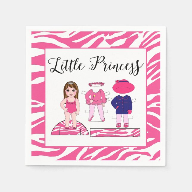 "Little Princess" Paper Napkins (Front)