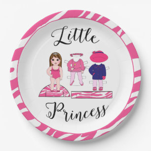 "Little Princess" Paper Plates