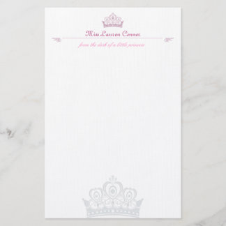 Little Princess Personalised Note-paper Stationery