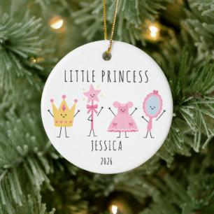 Little Princess Personalized Christmas Ornament