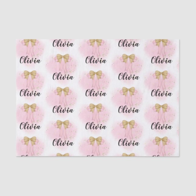 Little Princess Personalized Tissue Paper (Front)
