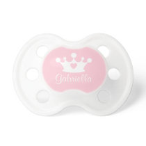 Little Princess Pink Baby Girl Custom Monogram Pacifier