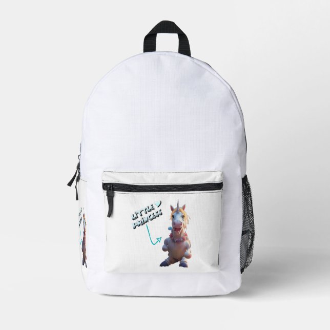 Little Princess Printed Backpack (Front)