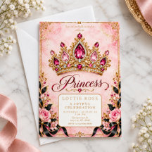 Little Princess Royal Birthday Invitation