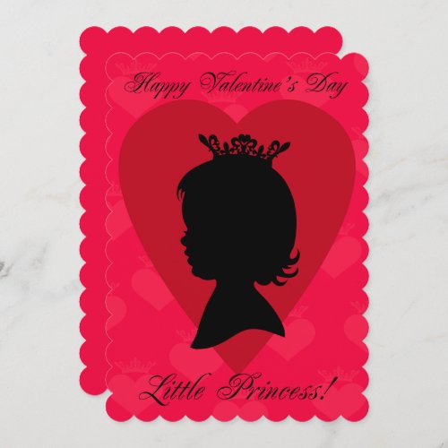 Little Princess Silhouette Valentines Day 
