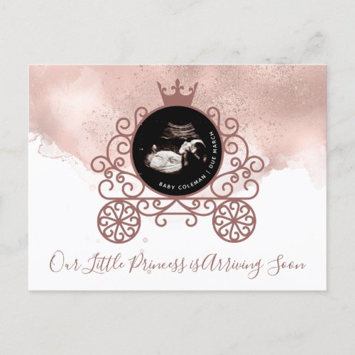 Little Princess Sonogram Pregnancy Announcement 