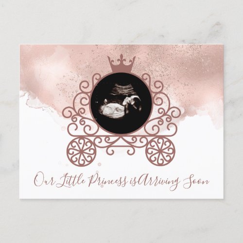 Little Princess Sonogram Pregnancy Announcement 