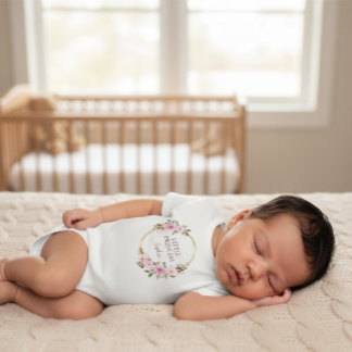 Little Princess Sophia Floral Wreath Baby Bodysuit