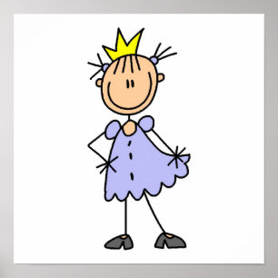 Little Princess With Crown Poster