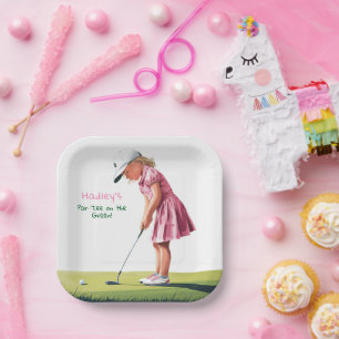 Little Pro In Pink: Birthday on the Green Paper Plates