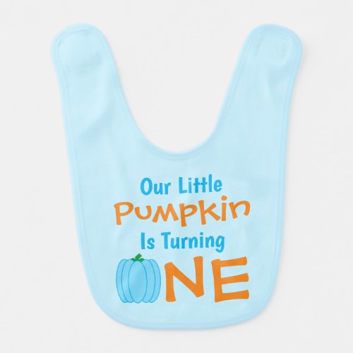 Little Pumpkin 1st Birthday Baby Bib