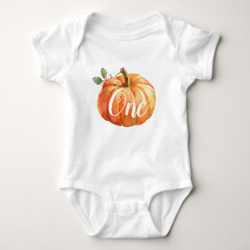 Little Pumpkin 1st Birthday Baby Bodysuit