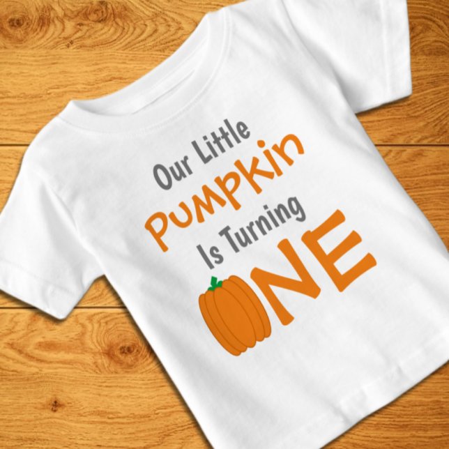 Little Pumpkin 1st Birthday Baby T-Shirt (Creator Uploaded)