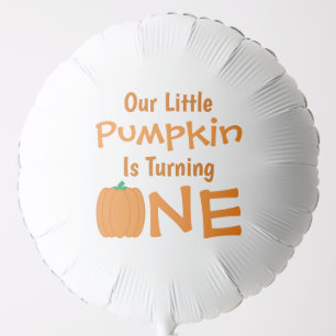 Little Pumpkin 1st Birthday Balloon