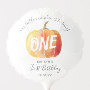 Little Pumpkin 1st Birthday Balloon