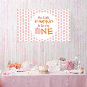 Little Pumpkin 1st Birthday Banner