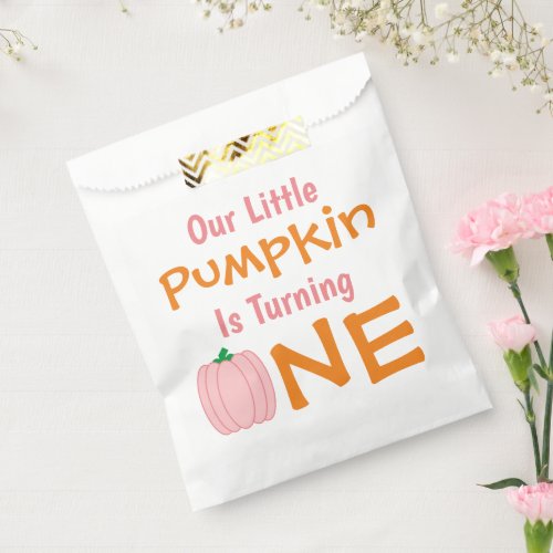 Little Pumpkin 1st Birthday Favor Bag