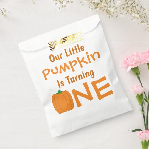 Little Pumpkin 1st Birthday Favor Bag