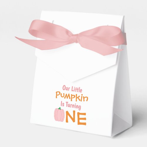 Little Pumpkin 1st Birthday Favor Boxes