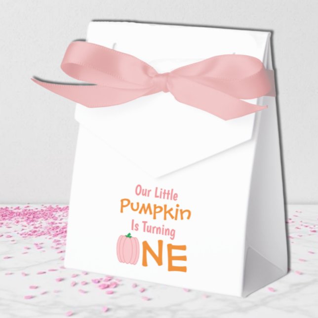 Little Pumpkin 1st Birthday Favor Boxes (Creator Uploaded)