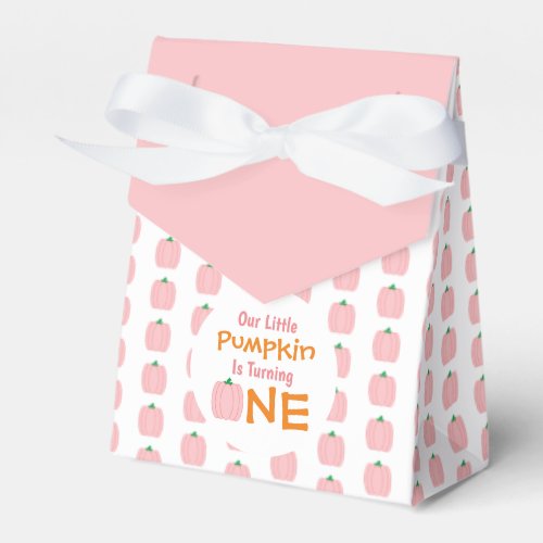 Little Pumpkin 1st Birthday Favor Boxes