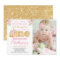 Little Pumpkin 1st Birthday Invitation with Photo