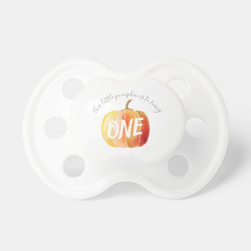 Little Pumpkin 1st Birthday Pacifier