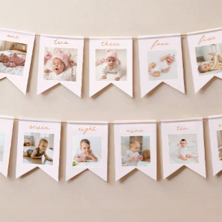Little Pumpkin 1st Birthday Photo Banner