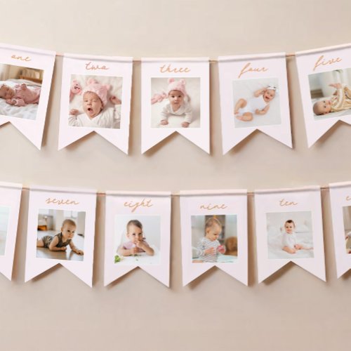 Little Pumpkin 1st Birthday Photo Banner