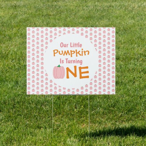 Little Pumpkin 1st Birthday Sign