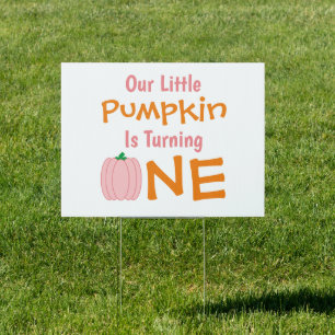Little Pumpkin 1st Birthday Sign