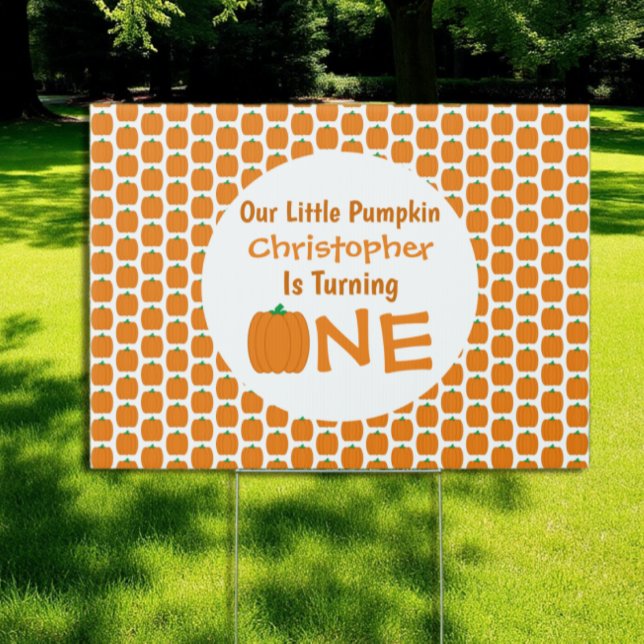 Little Pumpkin 1st Birthday Sign (Creator Uploaded)