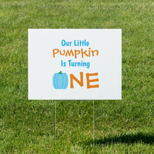 Little Pumpkin 1st Birthday Sign