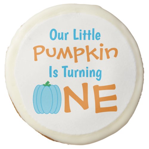 Little Pumpkin 1st Birthday Sugar Cookie