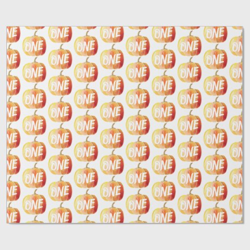 Little pumpkin 1st birthday wrapping paper zazzle