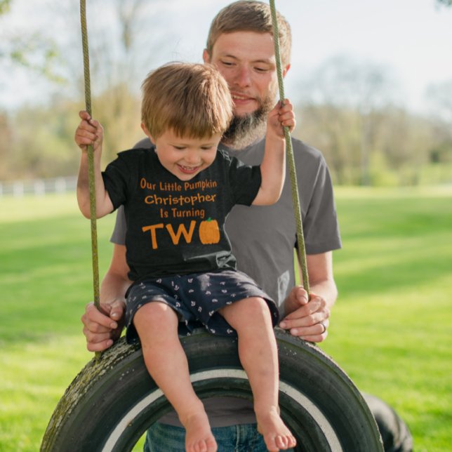 Little Pumpkin 2nd Birthday Toddler T-shirt (Creator Uploaded)
