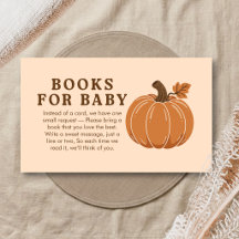 Little Pumpkin Autumn Baby Shower Books for Baby