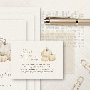 Little Pumpkin Autumn Books for Baby Enclosure Card