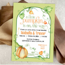 Little Pumpkin Autumn Gender Neutral Baby Shower Invitation