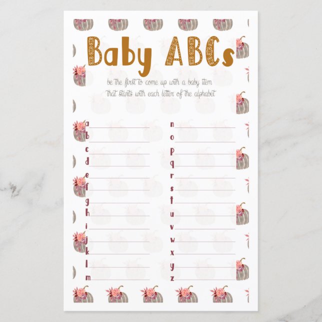 Little Pumpkin Baby ABC (Front)