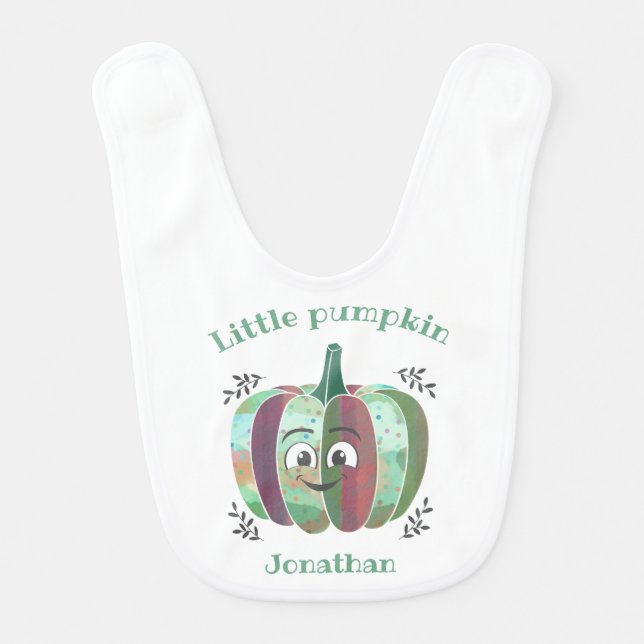 Little pumpkin  baby bib (Front)