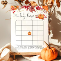 Little pumpkin baby bingo game