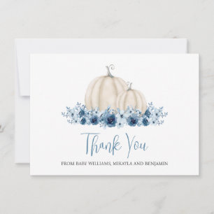 Little Pumpkin Baby Boy Baby Shower Thank You 