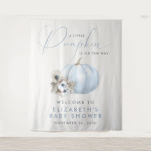 Little Pumpkin Baby Boy Shower Welcome