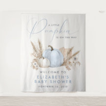 Little Pumpkin Baby Boy Shower Welcome