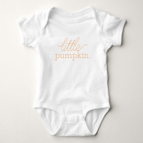 little pumpkin baby one_piece baby bodysuit